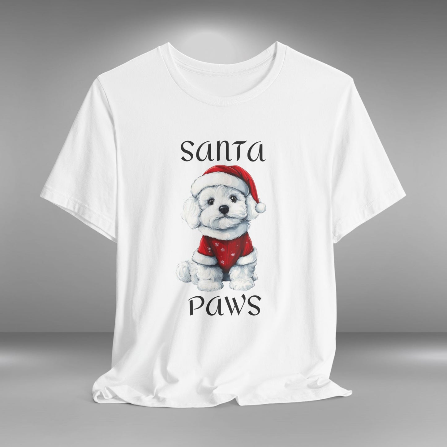 Santa Paws - Poodle - Christmas T-shirt