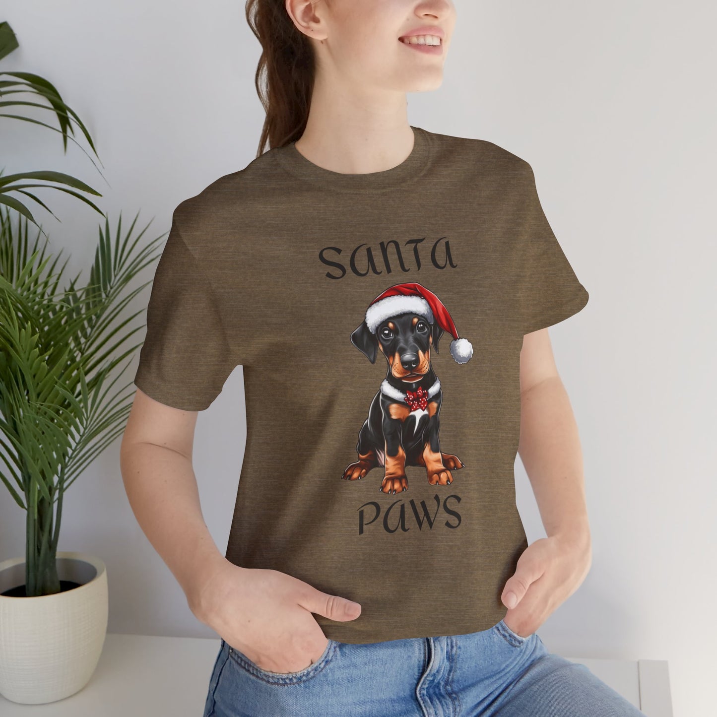 Santa Paws - Min Pin - Christmas T-shirt