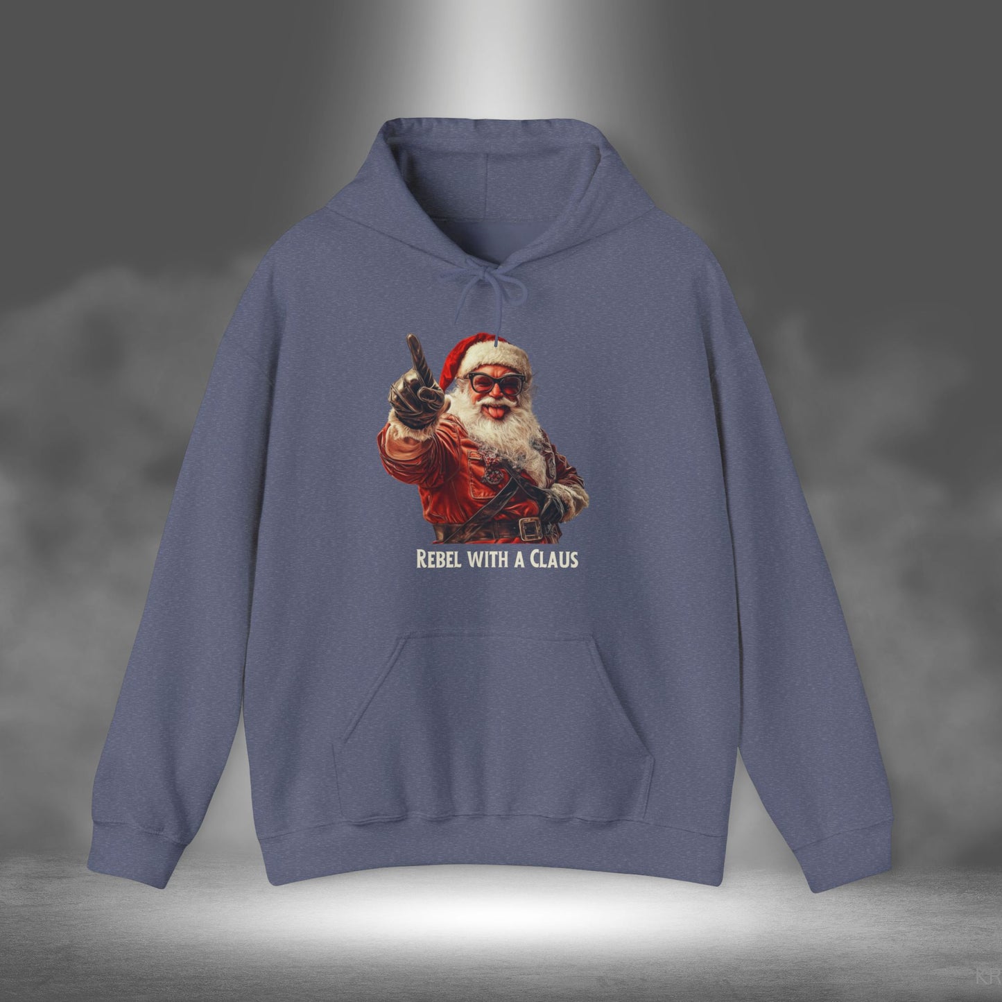 Rebel with a Claus - Christmas Hoodie