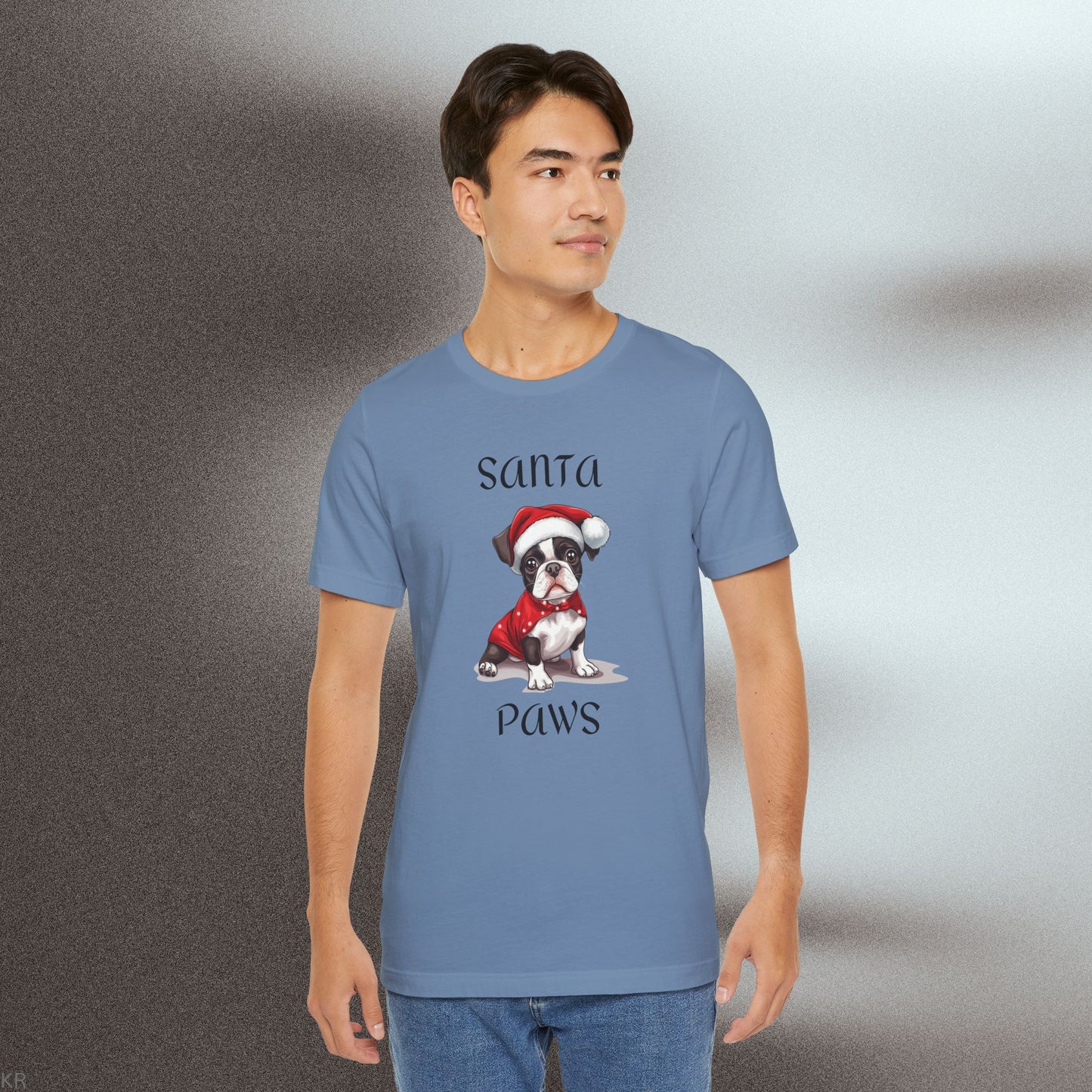 Santa Paws - Boston - Christmas T-shirt