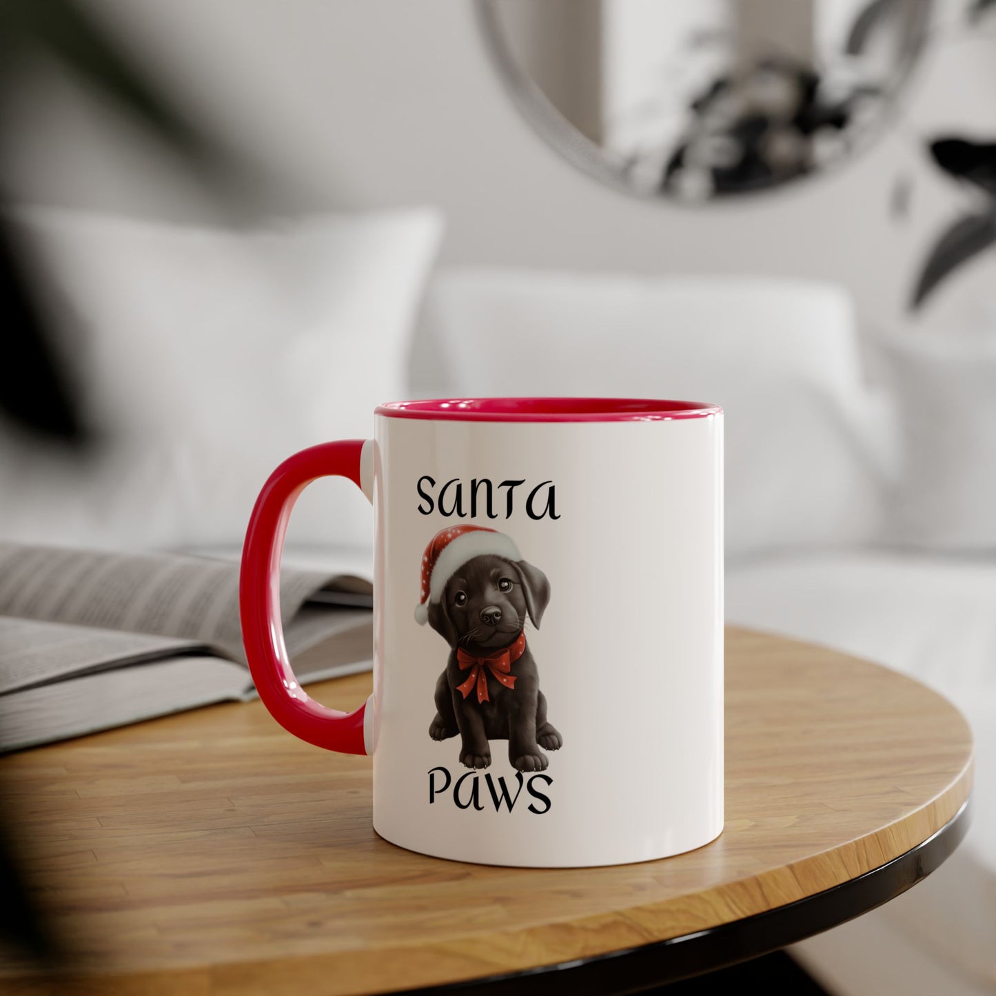 Christmas Santa Paws Mugs - Black Lab