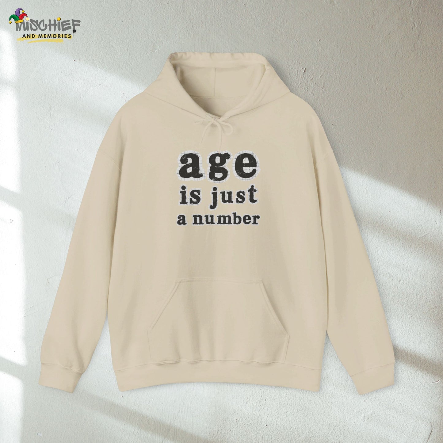 Age is Just a Number - Newsprint Hoodie