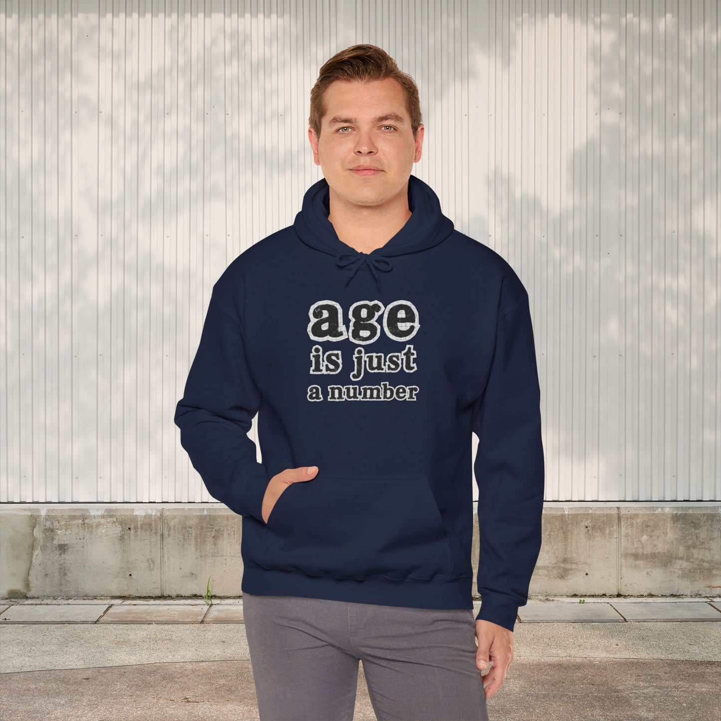 Age is Just a Number - Newsprint Hoodie