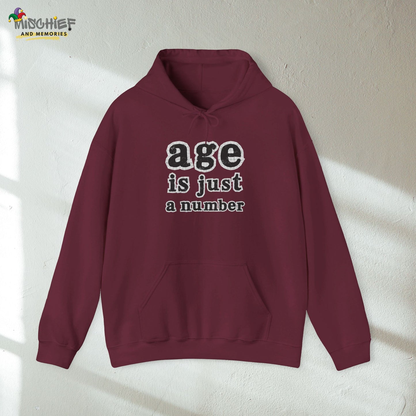 Age is Just a Number - Newsprint Hoodie