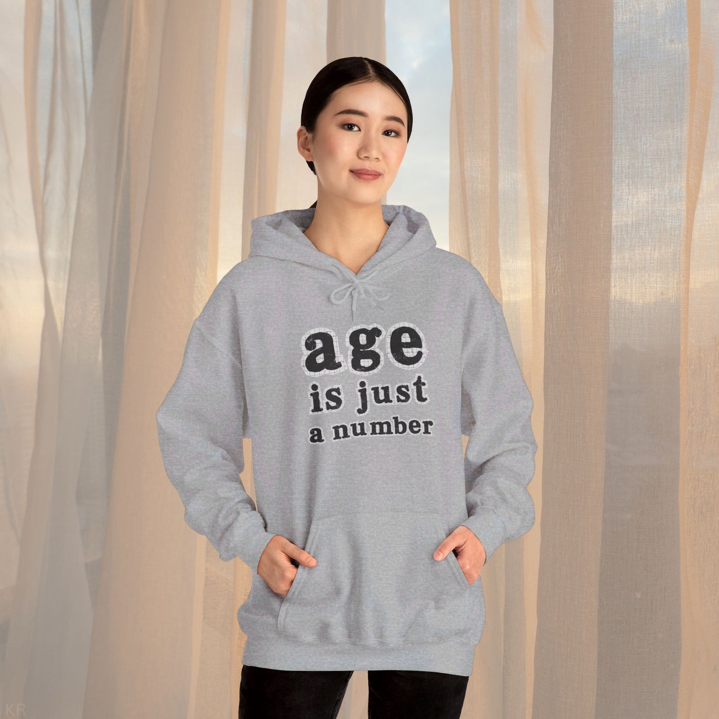 Age is Just a Number - Newsprint Hoodie