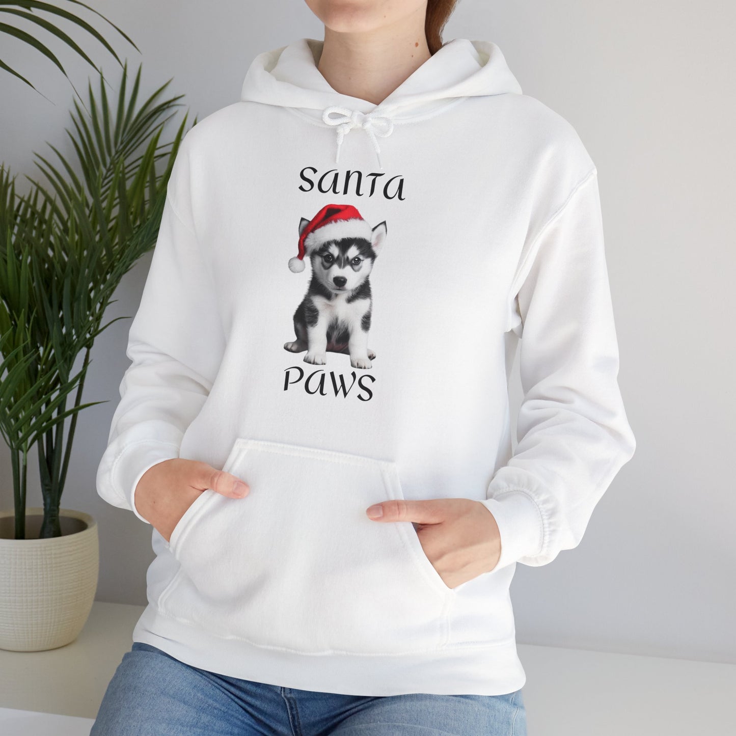 Santa Paws - Husky - Christmas Hoodie