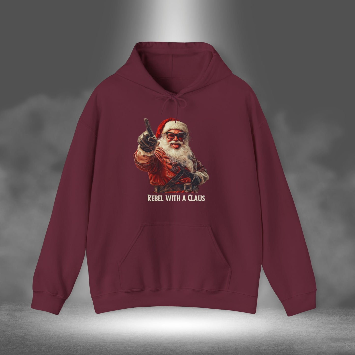 Rebel with a Claus - Christmas Hoodie