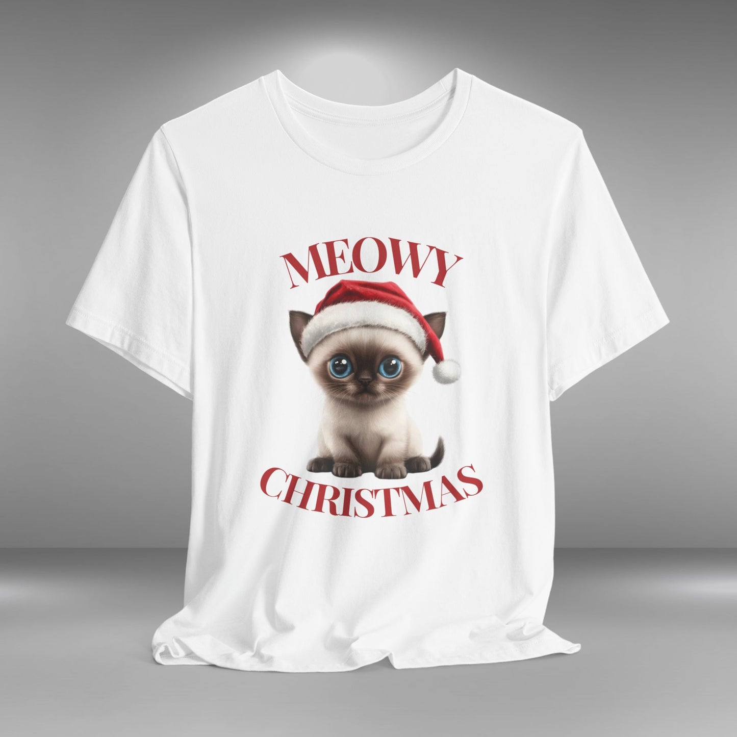 Meowy Christmas - Siamese - Christmas T-shirt