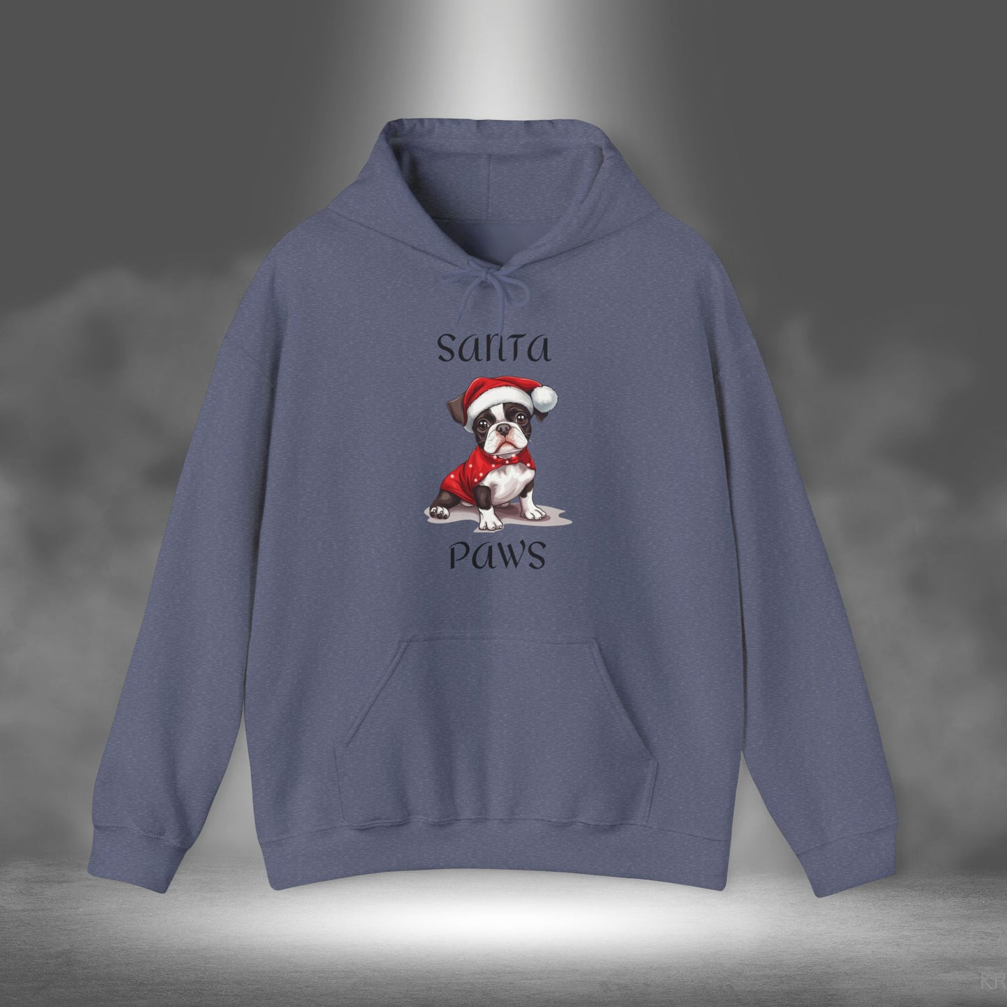 Santa Paws - Boston Terrier - Christmas Hoodie