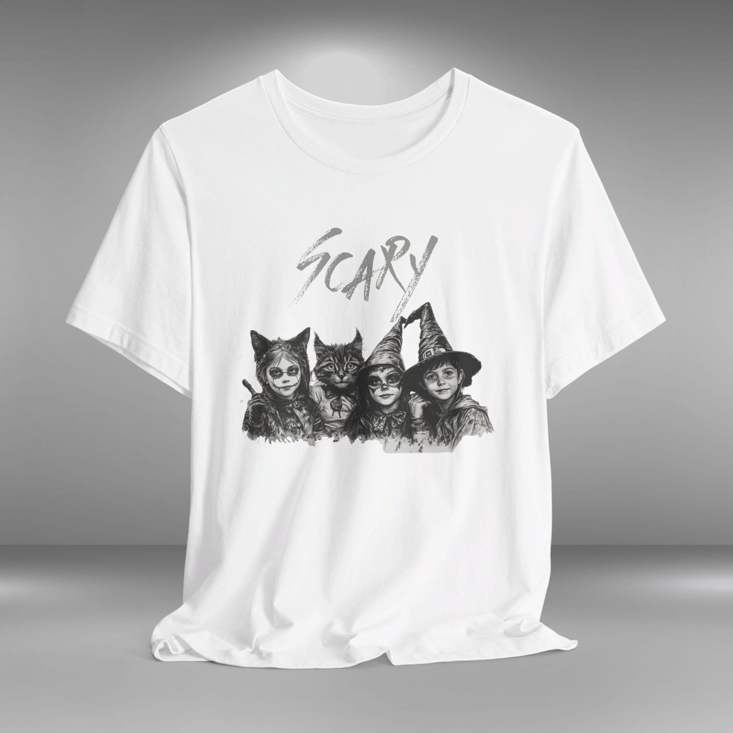 Vintage Trick or Treaters - Cat Lovers Halloween T-Shirt