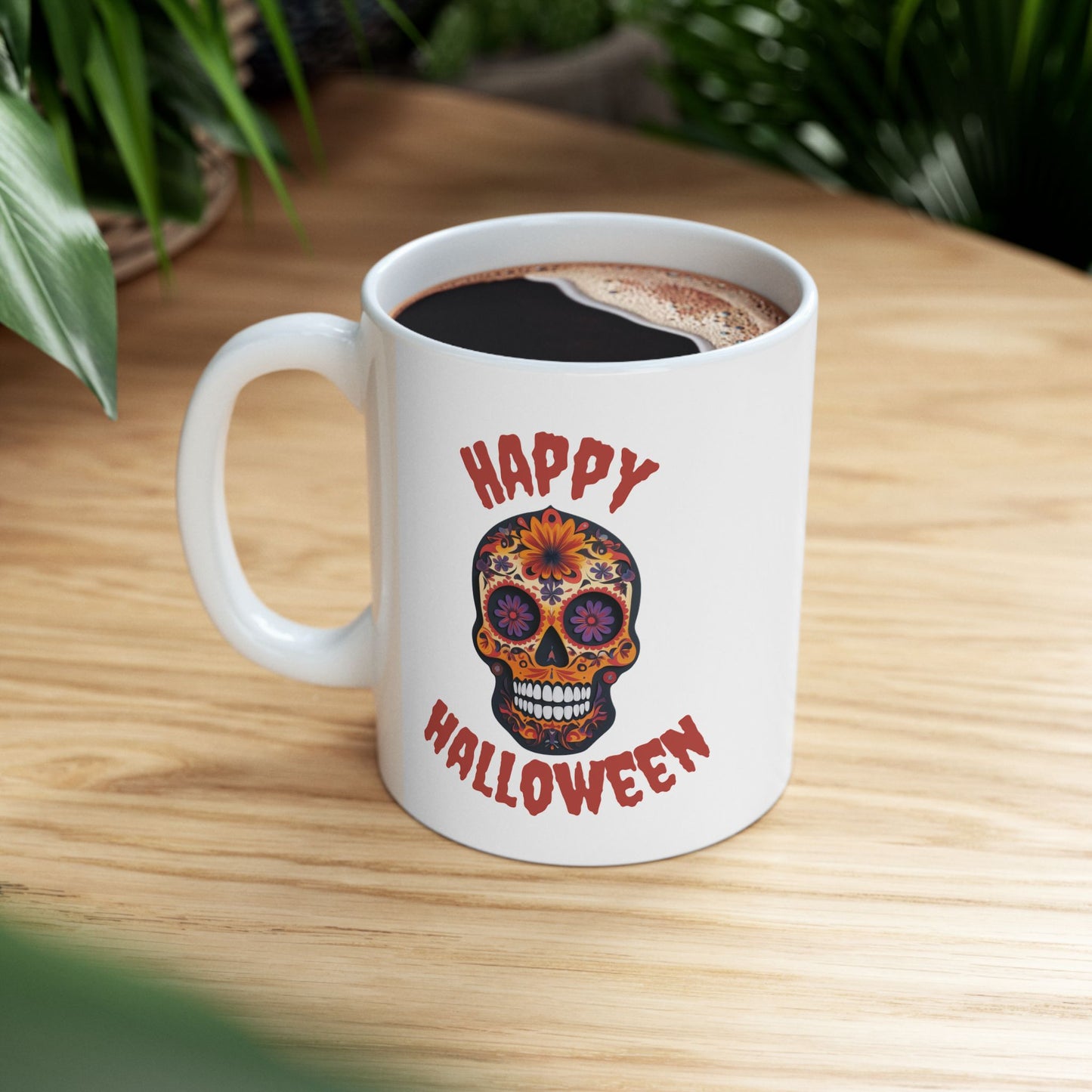 Just add sugar! Sugar Skull Ceramic Mug