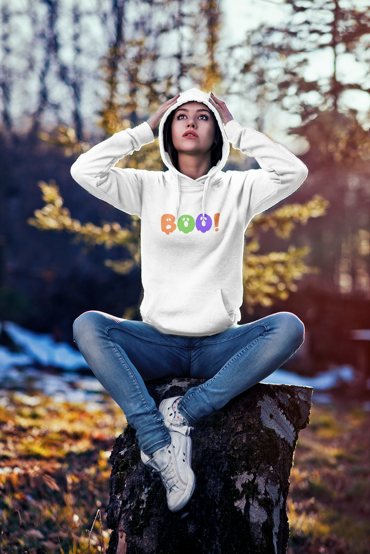 Everyone needs a BOO Halloween Hoodie!