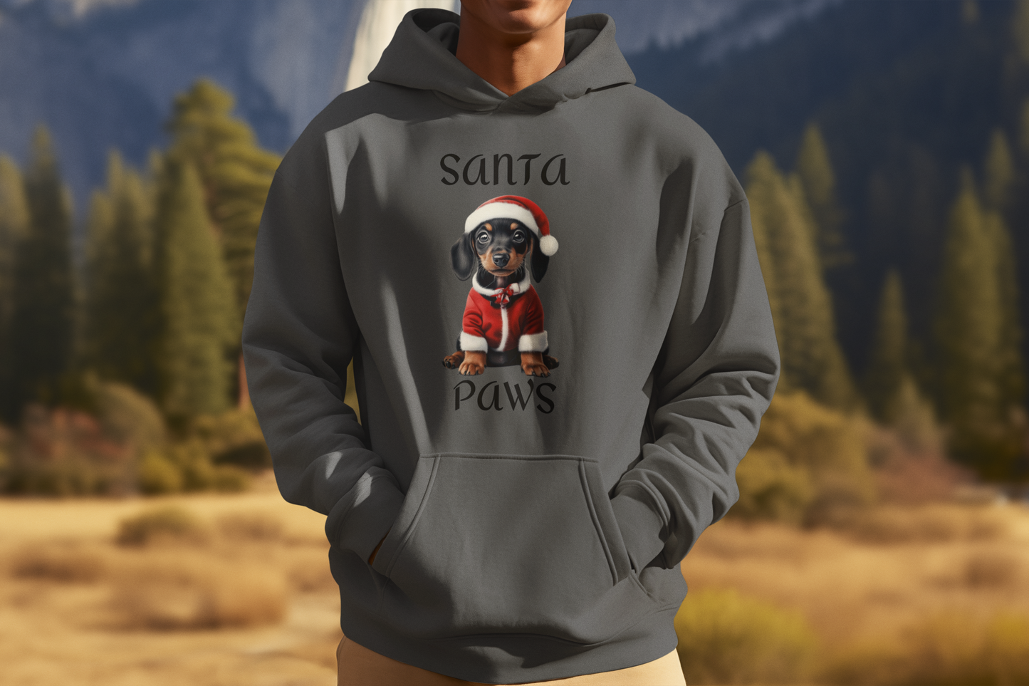 Santa Paws - Dachshund - Christmas Hoodie