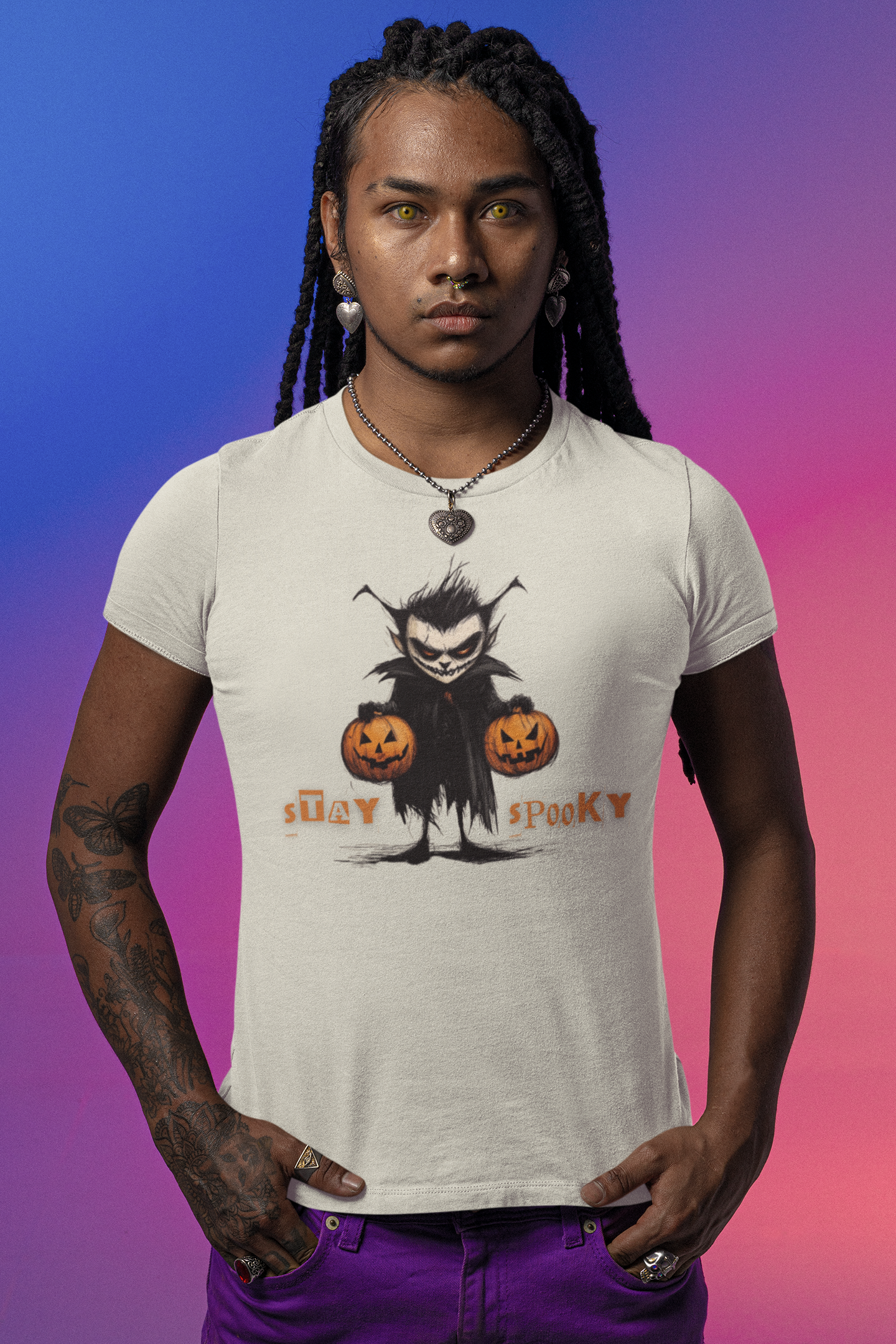 Ghoulish 3D Vampire T-shirt for Halloween Fright!