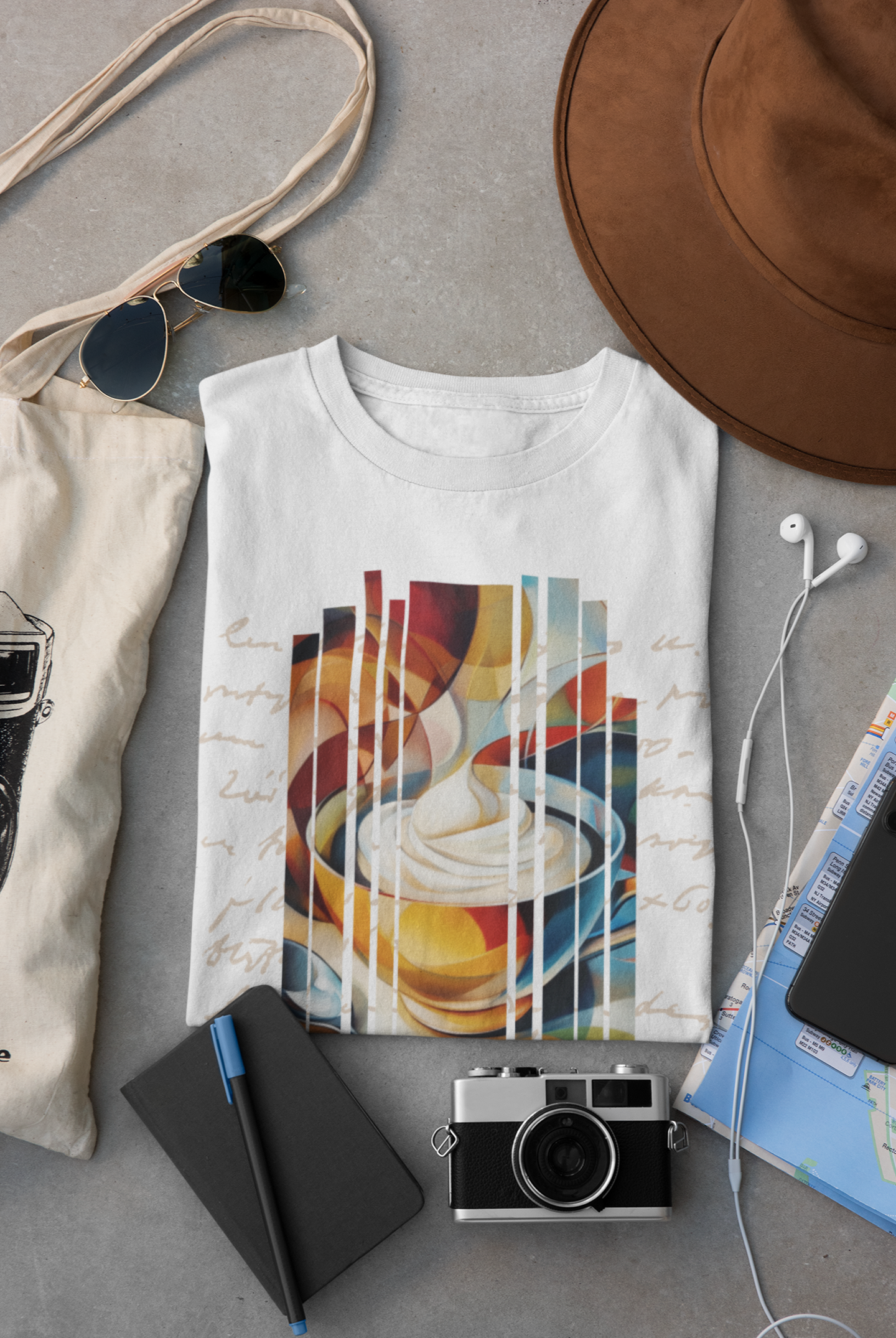 Abstract Fancy Coffee T-shirt