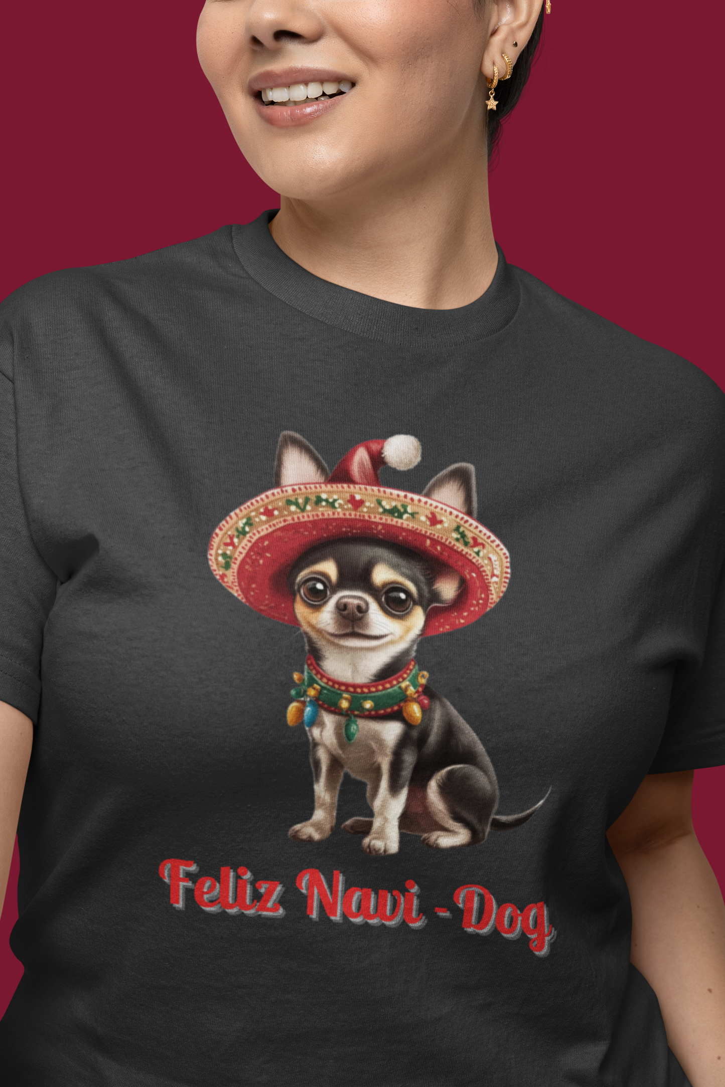 Feliz Navi-Dog - Christmas T-shirt