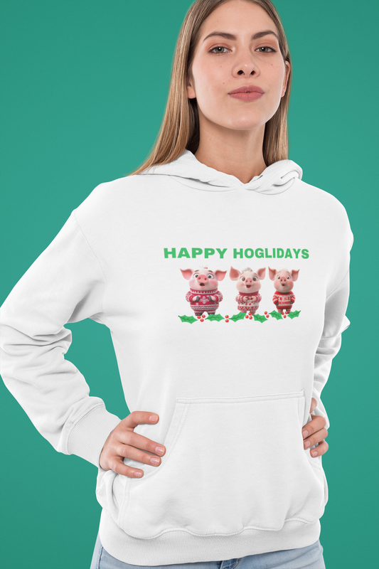 Happy Hog-lidays - Christmas Hoodie