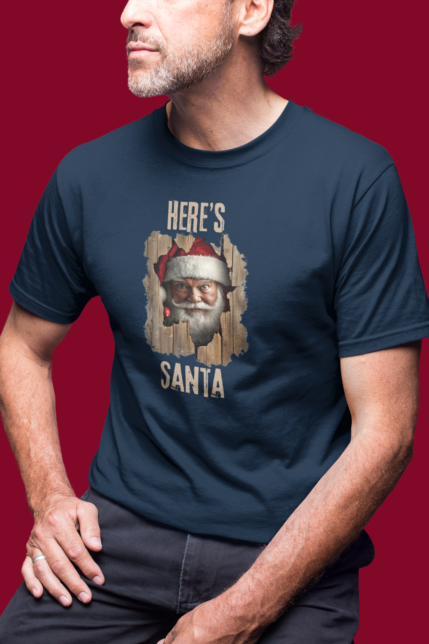 Here's Santa! - Christmas T-shirt