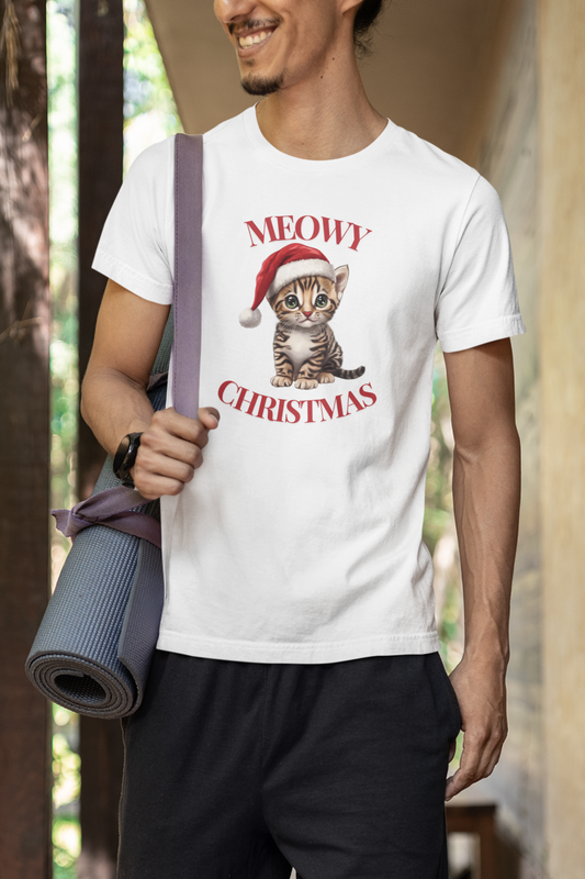 Meowy Christmas - Bengal - Christmas T-shirt