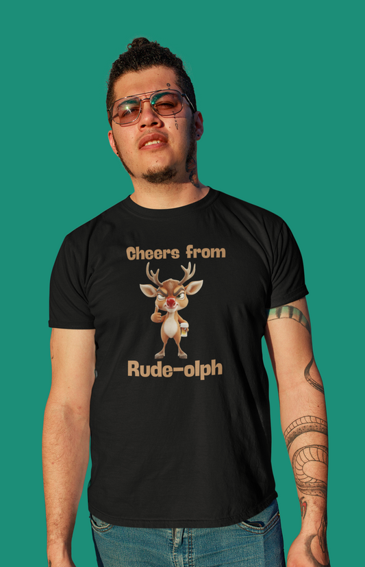 Rude-olph - Christmas T-shirt