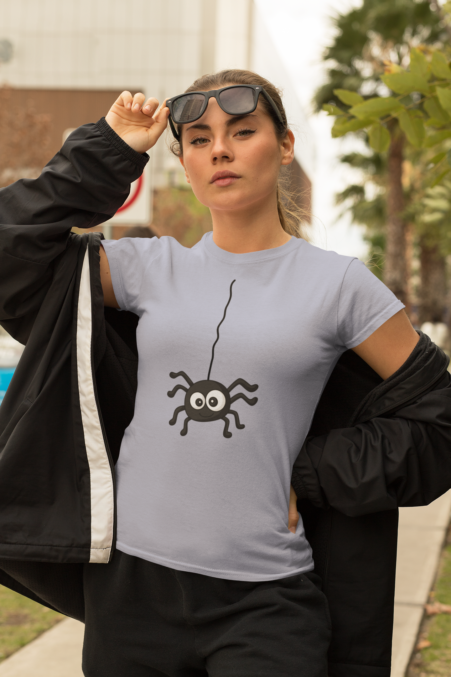 Creeping it Real - Halloween Spider T-Shirt