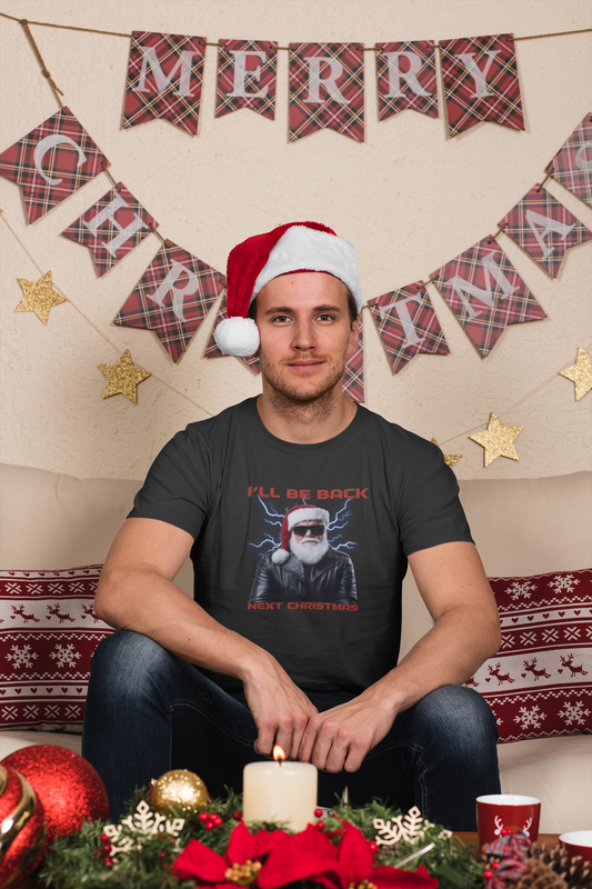 I'll be Back Santa - Christmas T-shirt