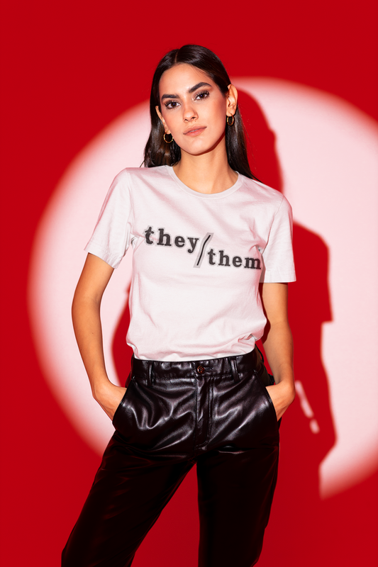 Pronouns Newsprint - They Them