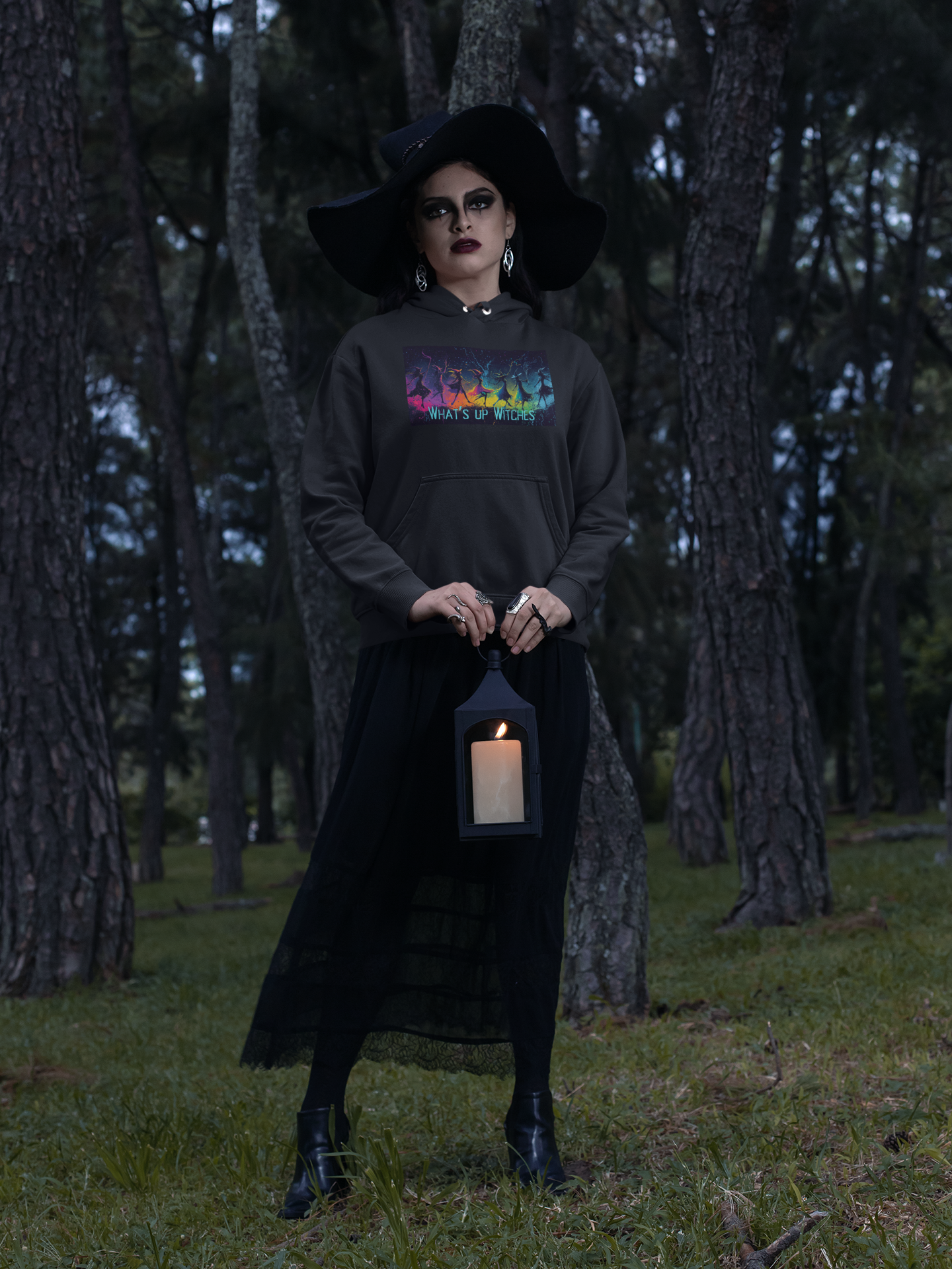 What's up Witches? Cozy hoodie for Halloween!