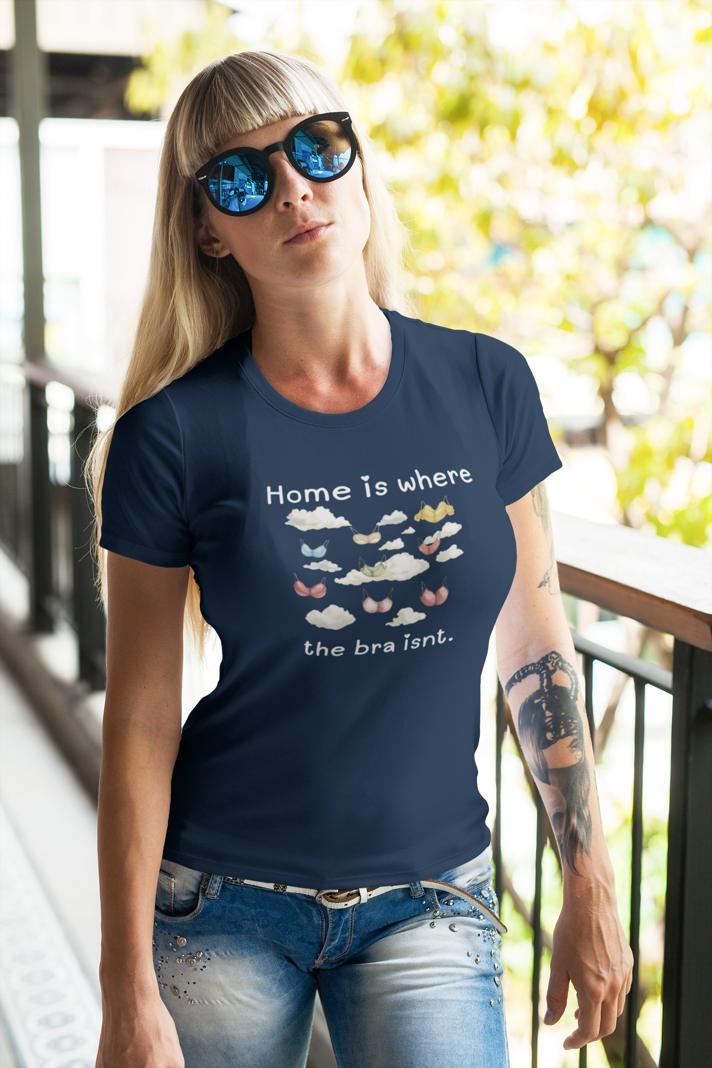 Flying Bra Fun T-shirt