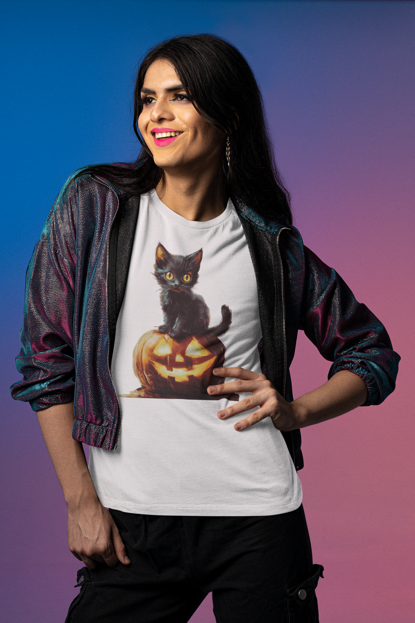 Kitty Boo! Cutest Halloween Black Cat T-shirt!