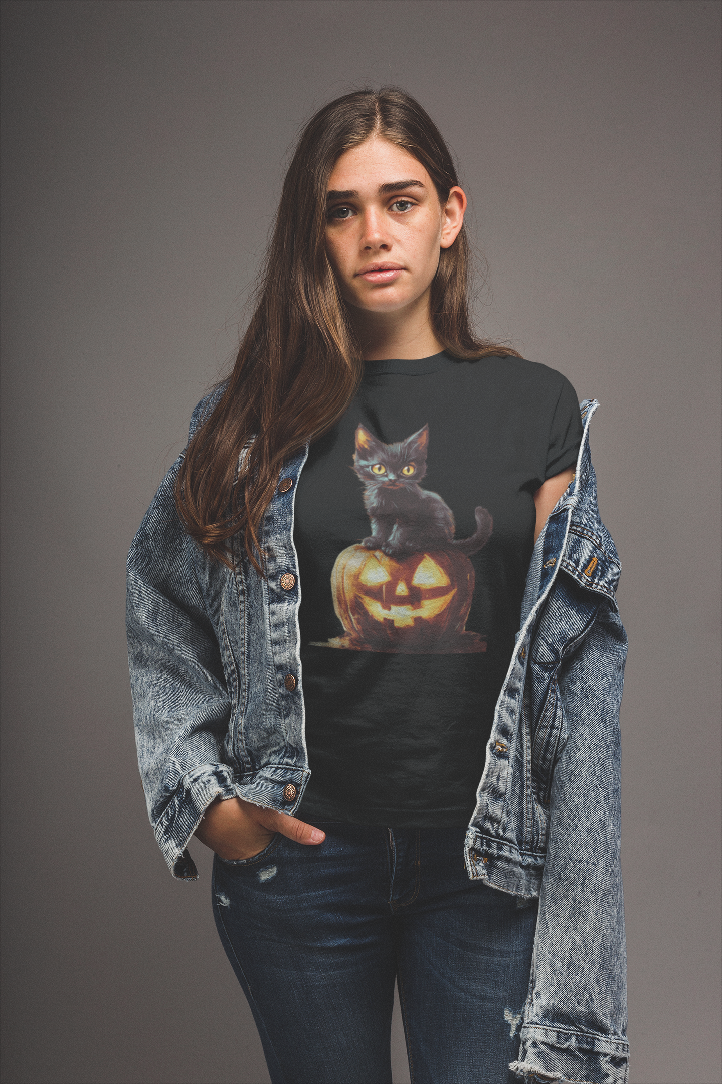 Kitty Boo! Cutest Halloween Black Cat T-shirt!