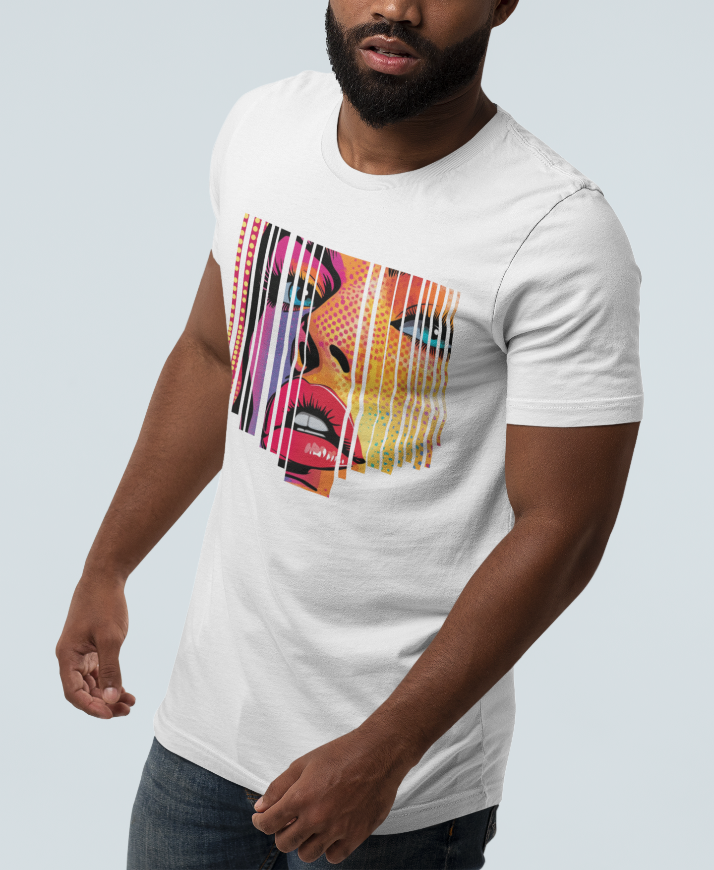 Beautiful Pop Art Face T-shirt