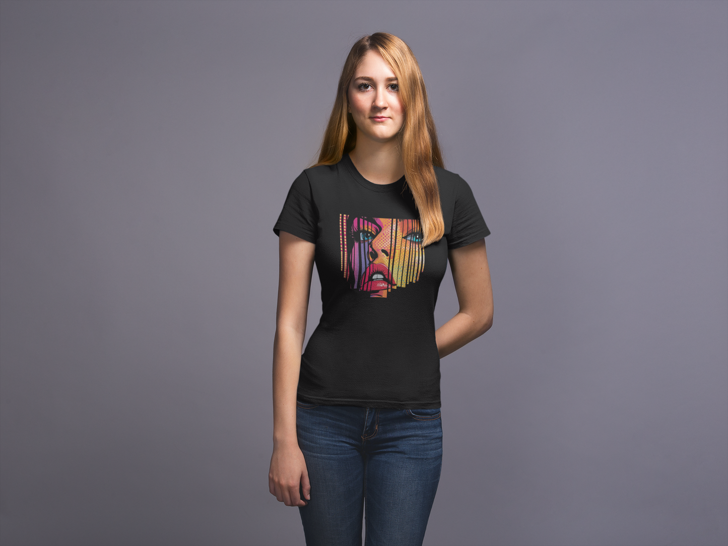 Beautiful Pop Art Face T-shirt