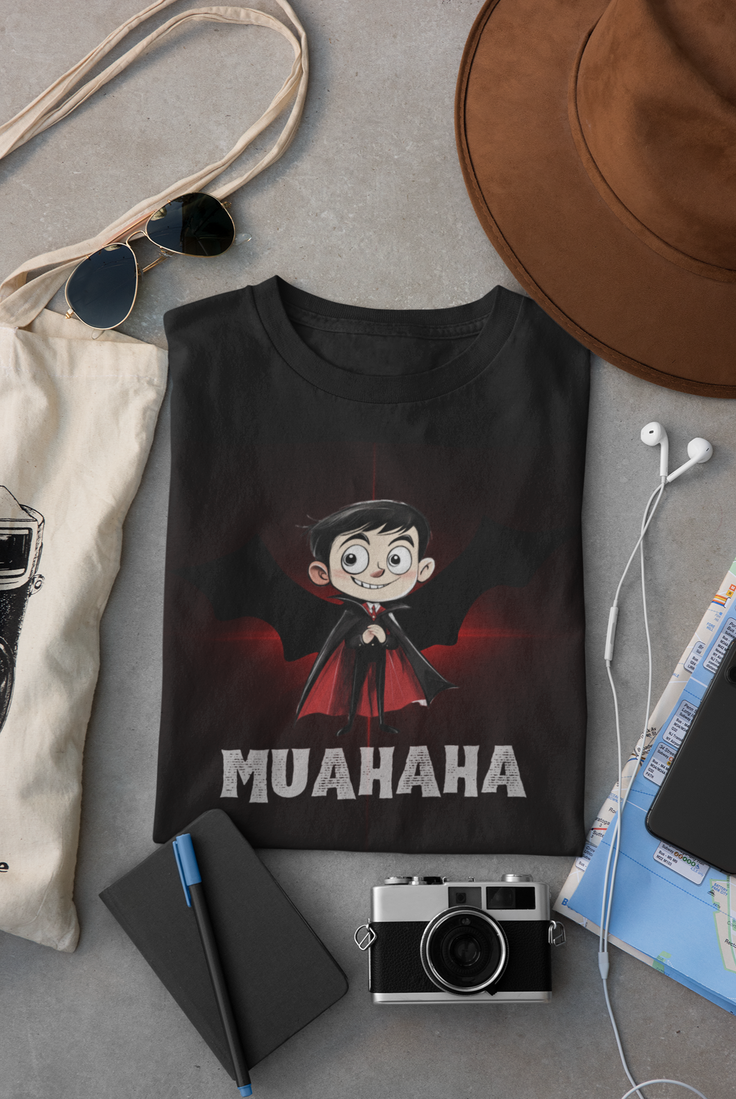 Muahaha - Count Dracula Cute Halloween T-Shirt