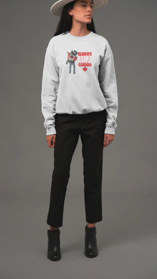 Elbows Up Canada Crewneck Sweatshirt