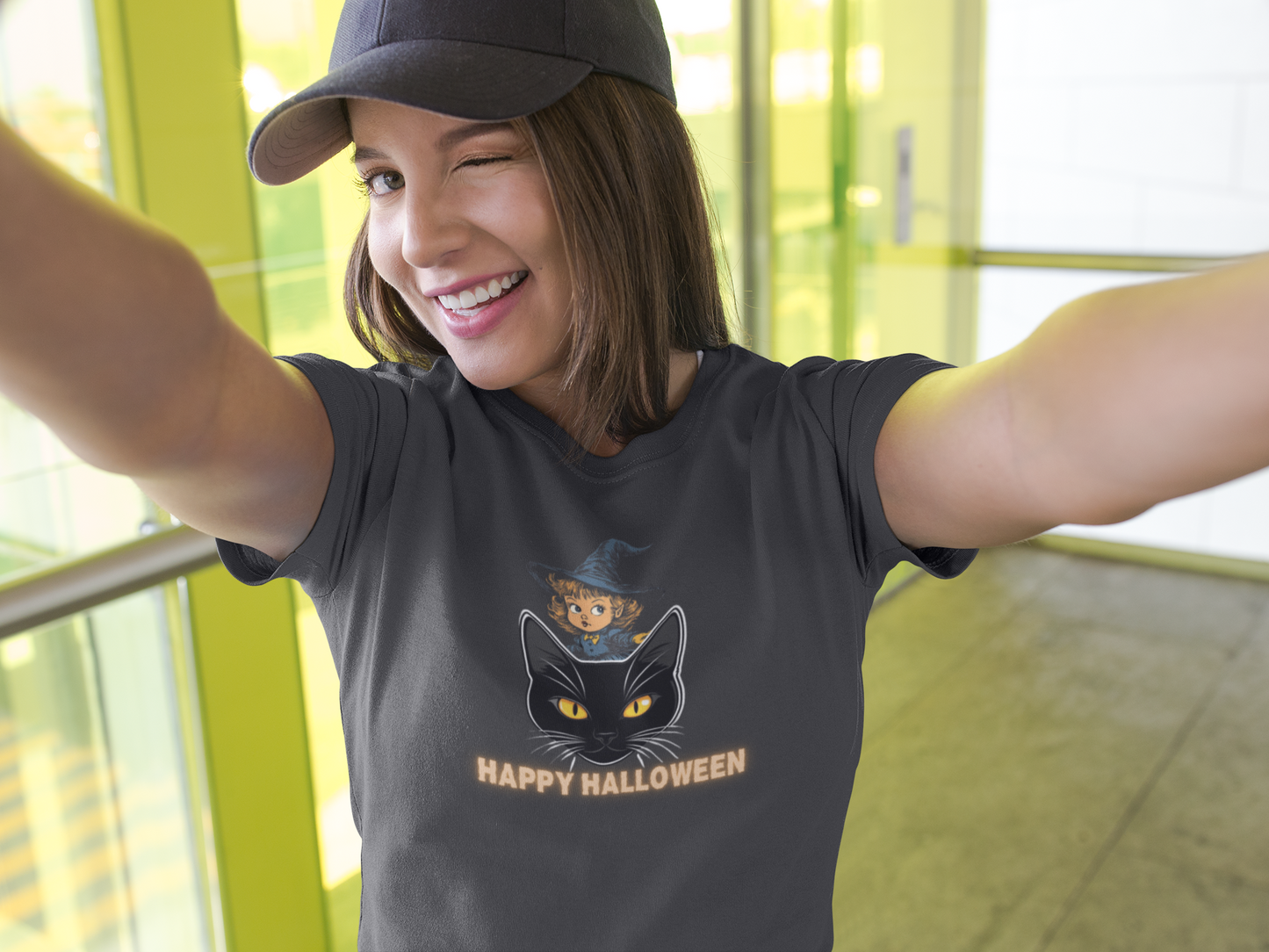 Witchy Cat Combo - Halloween T-shirt